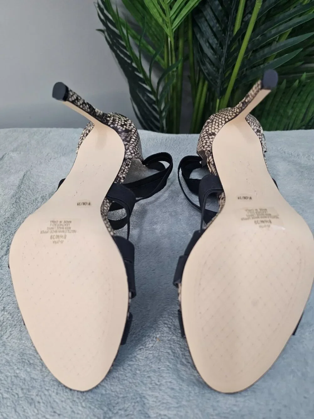 Jessica Simpson Snake Print Strappy Heels Sz 8.5